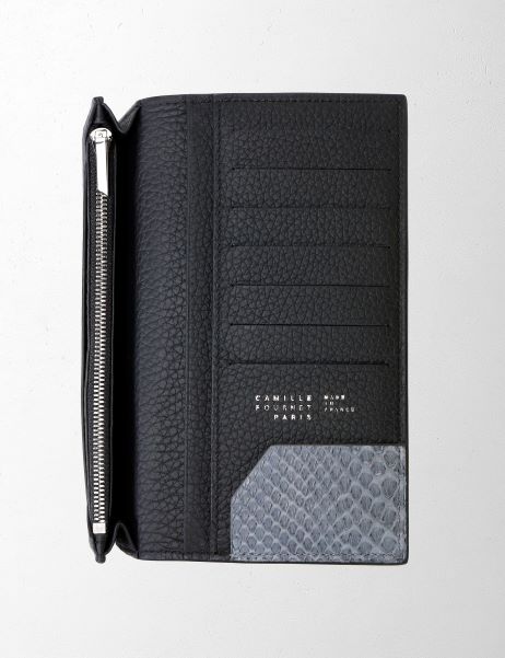 【日本限定】21.03 トリヨンVERSOパイソン コインケース付き長財布 グレー