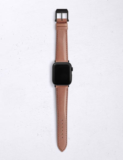 アップルウォッチ用ストラップ パティネアカ－フ レッドブラウン