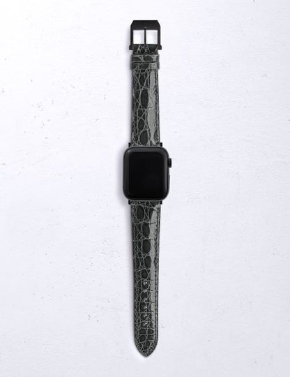 アップルウォッチ用カイマン シャイニー グレー