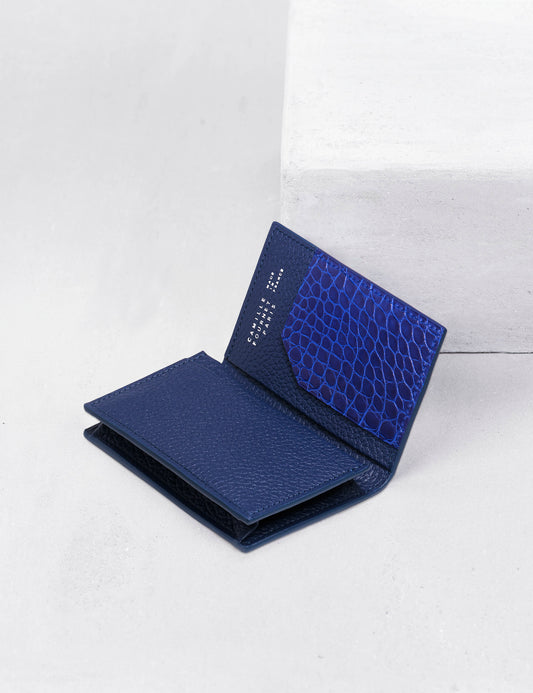 21.14 VERSO ビジネスカードケース インディゴブルー×インディゴブルー