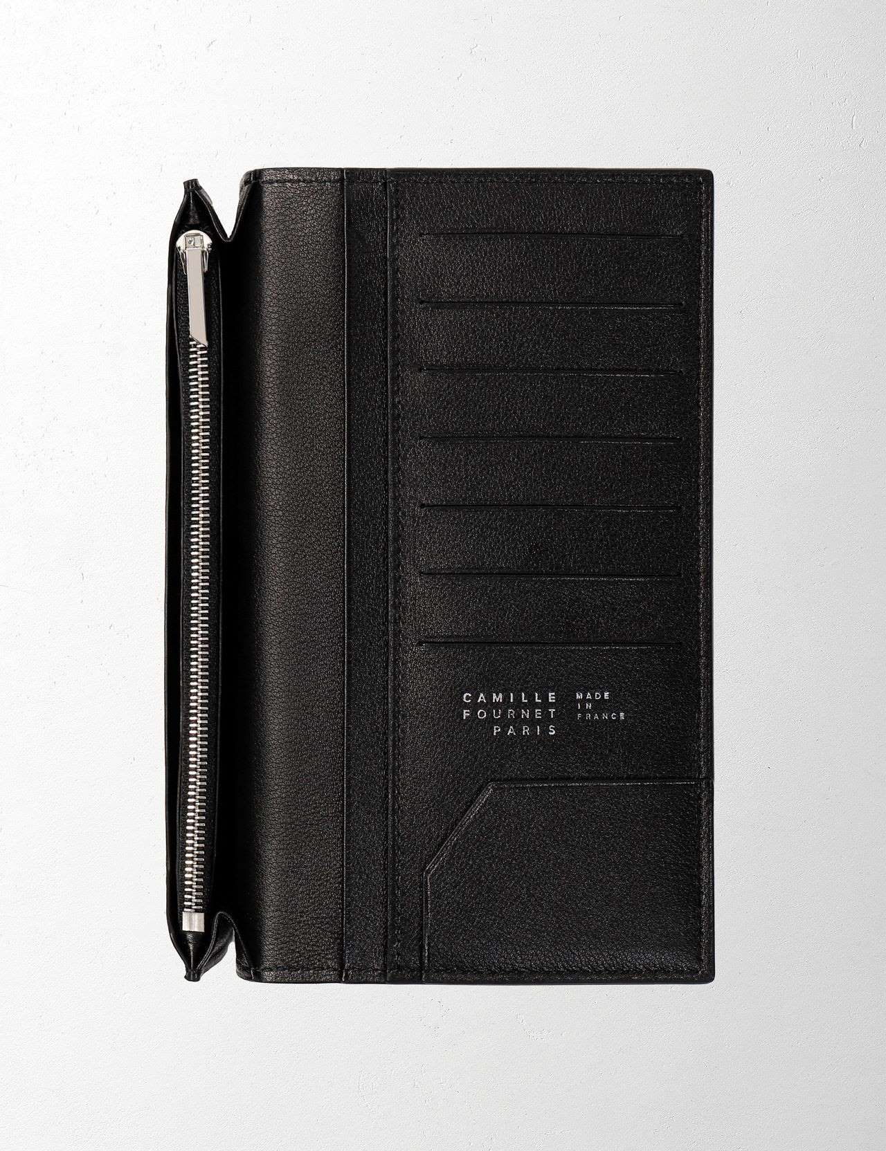 21.03 コインケース付き長財布 アリゲーター ブラック