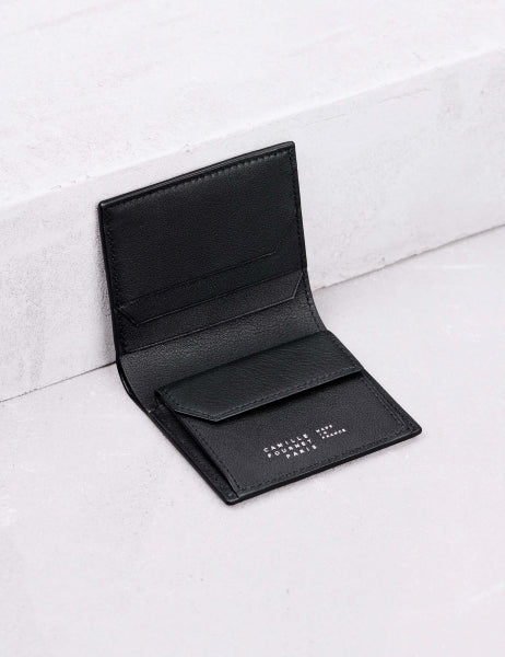 21.22 フレンチプリセ コインケース付きコンパクトウォレット ブラック