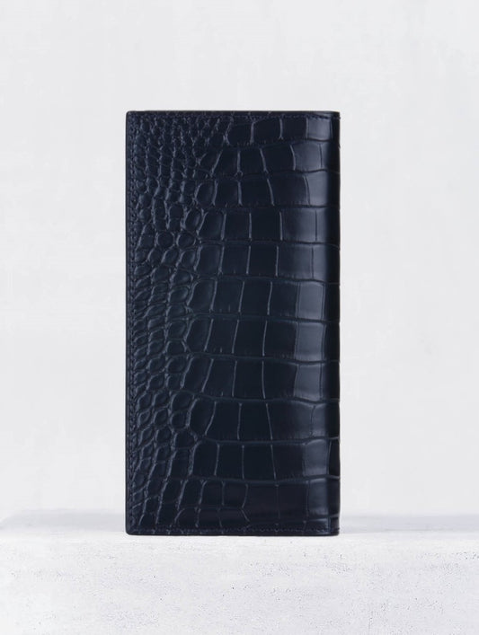 21.24 長財布 (マチなし) 　アリゲーター　マリーン