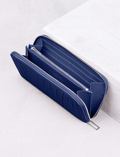 31.01 フレンチプリセ ラウンドジップウォレット インディゴブルー