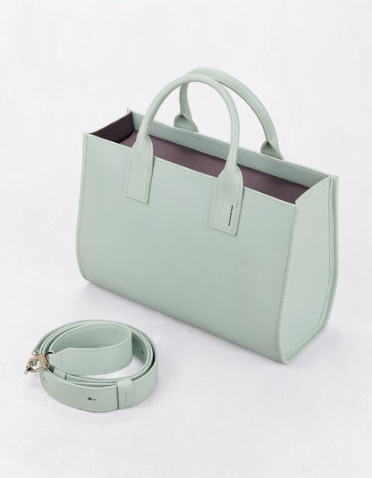 ミディ トート ユニ セージグリーン