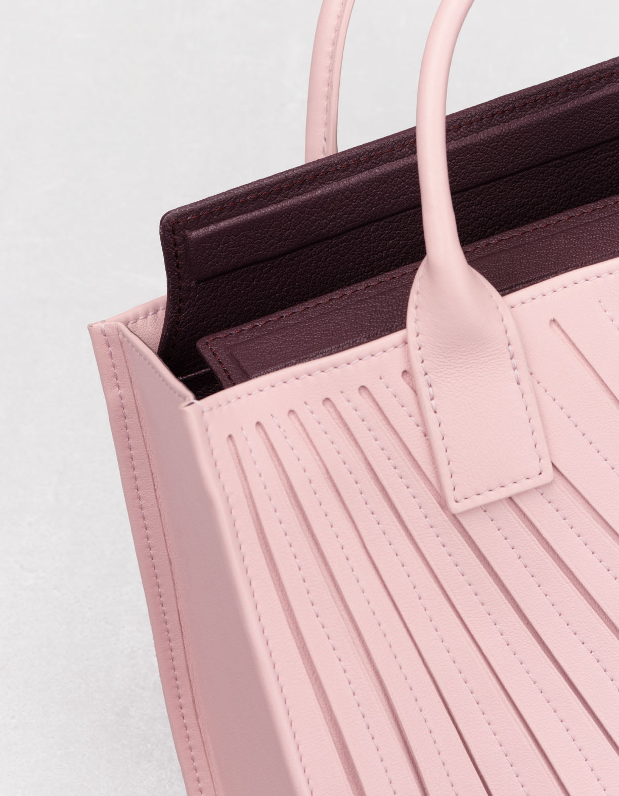 ミディ トート フレンチプリセ ピンク