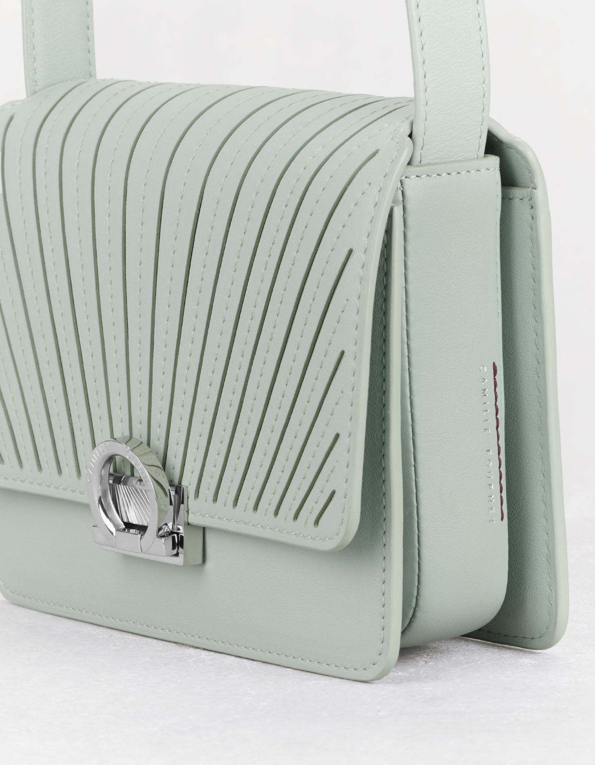 シグネチャー バッグ ミニ フレンチプリセ セージグリーン